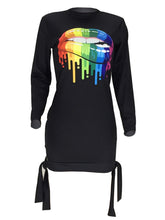 Load image into Gallery viewer, O Neck Black Dress - Available in Plus Size