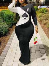 Load image into Gallery viewer, Plus Size Classic O Neck Maxi