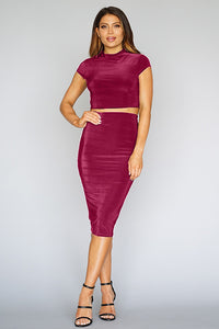 Classy Two Piece BodyCon Skirt Set