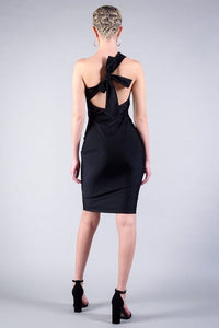 Sexy One Shoulder Bow BodyCon Mini Dress