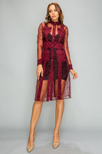 Load image into Gallery viewer, SEE THROUGH BUTTON DOWN LONG JACKET