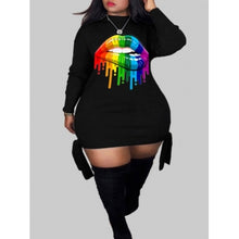 Load image into Gallery viewer, O Neck Black Dress - Available in Plus Size
