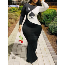 Load image into Gallery viewer, Plus Size Classic O Neck Maxi